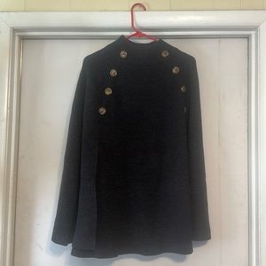 Linda Anderson sweater knit poncho- ONE SIZE- never worn